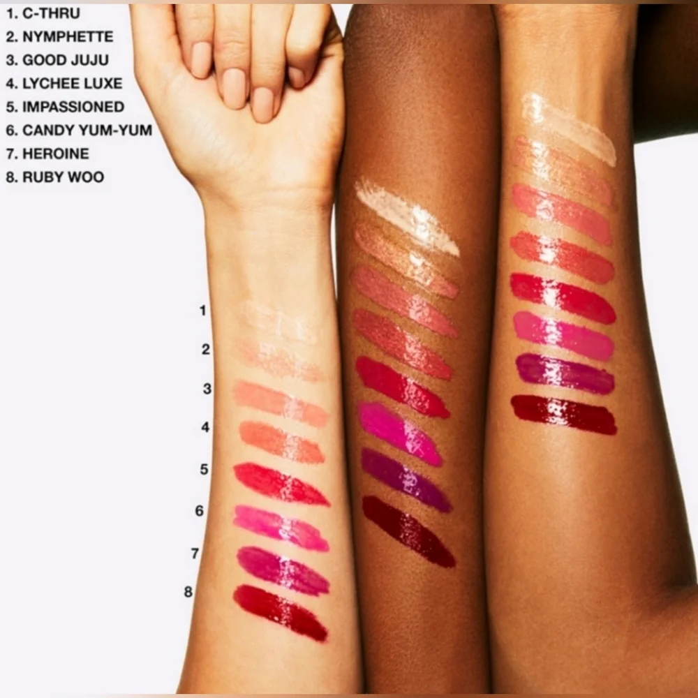 MAC Cosmetics Please Me Peachy Pink Lipglass with Glossy Finish Brand New
